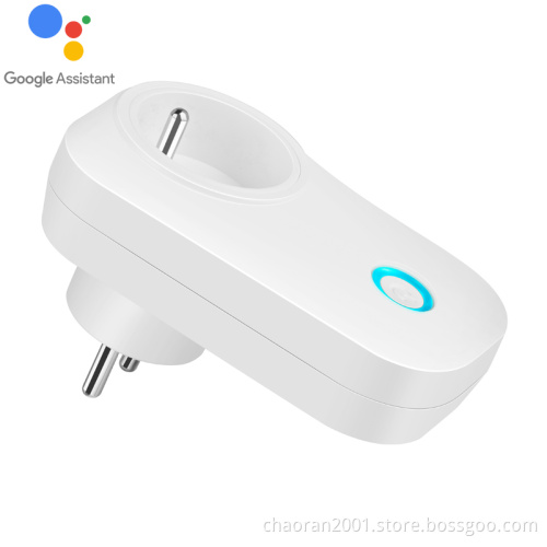 French Standard Alexa Ios/Andriod Remote Control Wifi Smart Plug 433 Remote Control Socket Plug